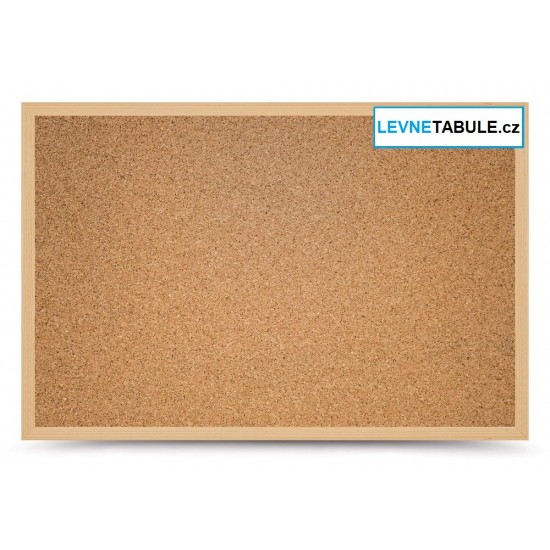 Korková tabule v dřevěném rámu WOOD (120x90 cm)